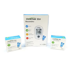 Pachet Vivacheck: Teste VivaChek Eco, 100 buc + Glucometru VivaChek Eco