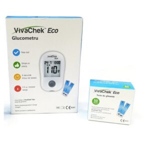 Pachet Glucometru VivaChek Eco + 50 Teste VivaChek Eco
