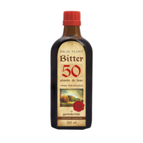 Bitter 50 plante cu ganoderma, 200 ml, Dacia Plant