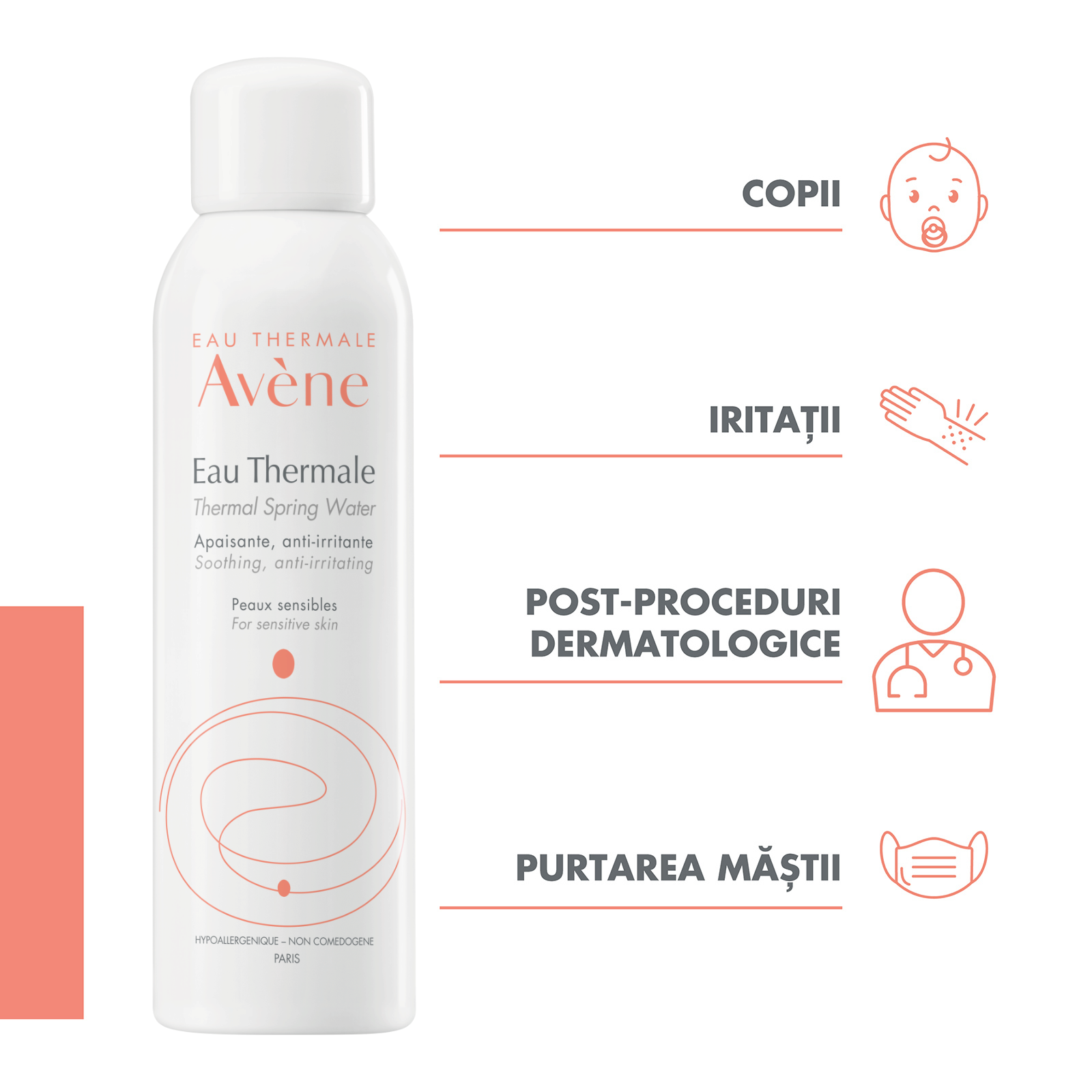 Pachet Promotional Apa Termala, 150+150 ml, Avene - imagine 3