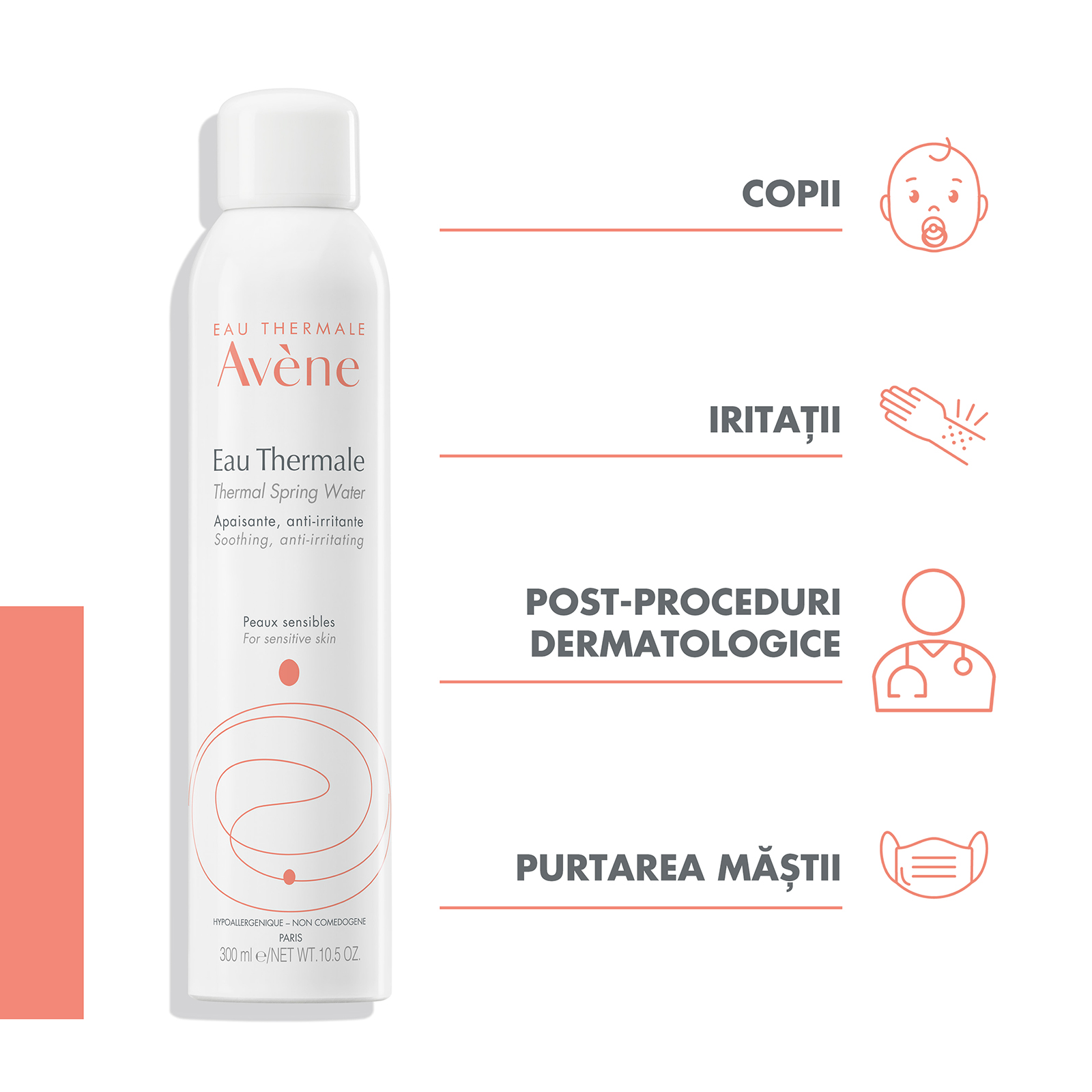 Pachet Promotional Apa Termala, 300+300 ml, Avene - imagine 3
