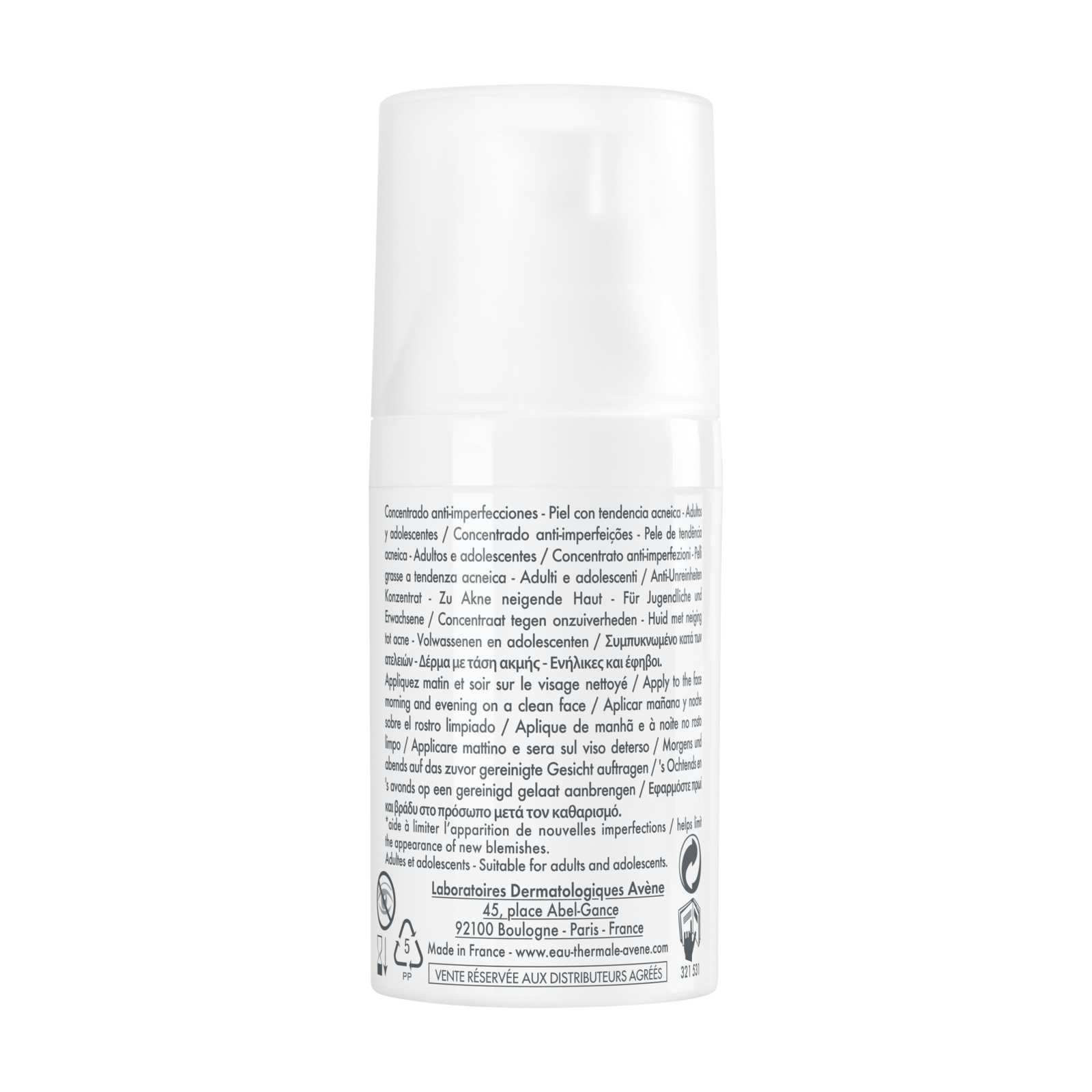 Crema de fata concentrata pentru ten acneic Cleanance Comedomed, 30ml, Avene - imagine 5