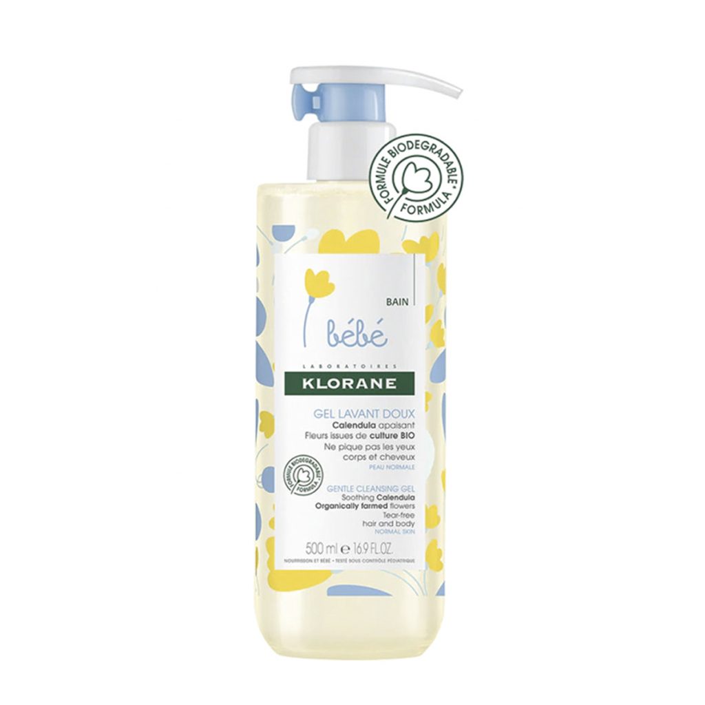 Pachet Klorane Bebe: Gel spumant si Lapte hidratant, 500ml