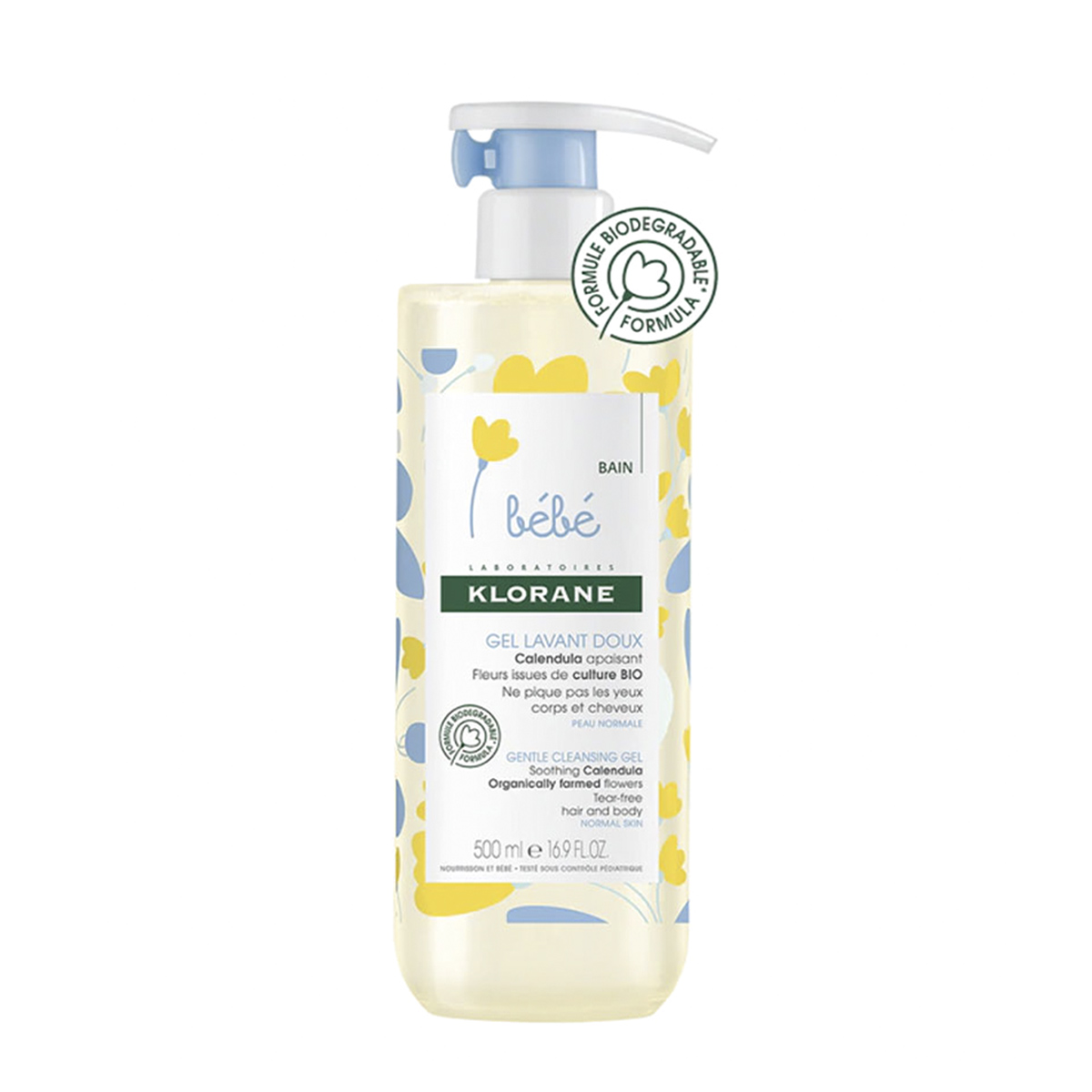 Pachet Klorane Bebe: Gel spumant si Lapte hidratant, 500ml