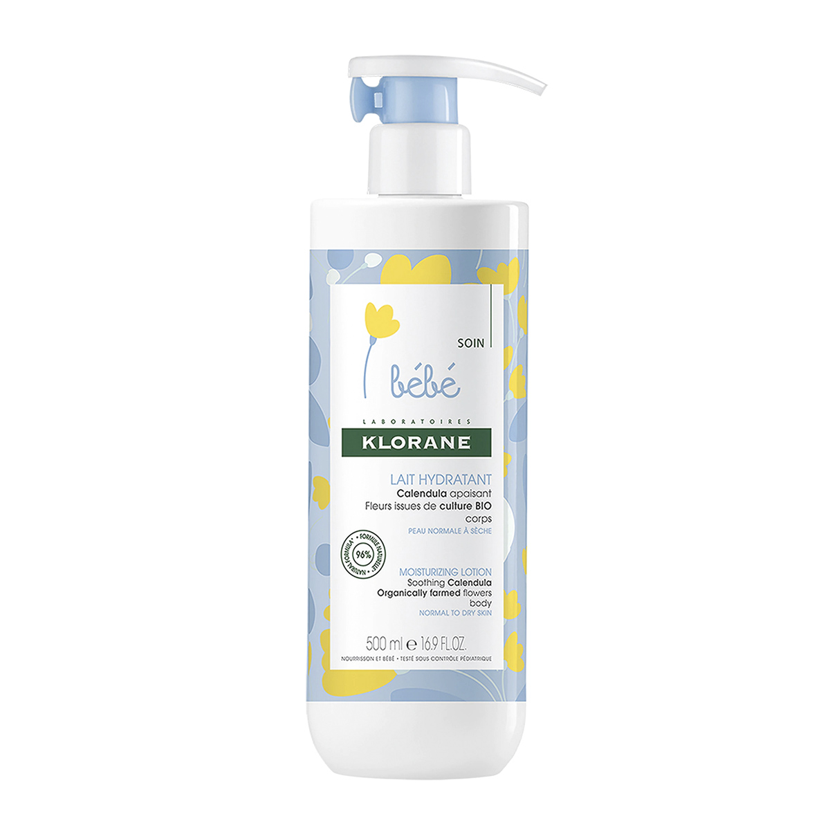 Pachet Klorane Bebe: Gel spumant si Lapte hidratant, 500ml