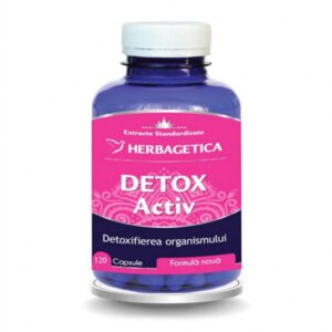 Supliment alimentar pentru detoxifierea organismului Detox Activ, 120 capsule