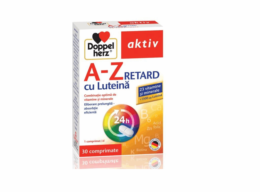 A-Z Retard cu Luteina, Doppelherz Aktiv, 30 comprimate