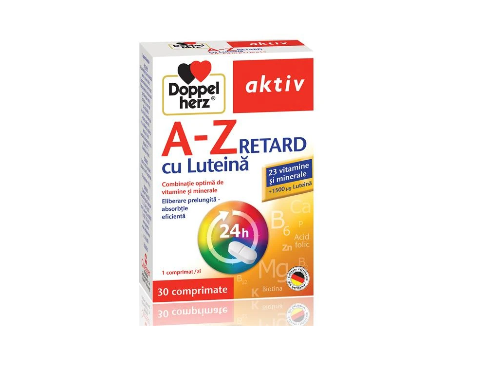 A-Z Retard cu Luteina, Doppelherz Aktiv, 30 comprimate