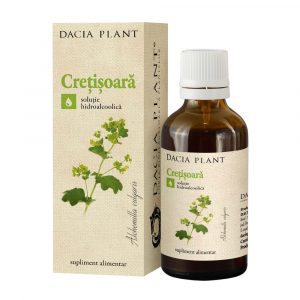 Tinctura Cretisoara, Dacia Plant, Supliment Alimentar pentru Pastrarea Confortului Inainte si in Timpul Ciclului Menstrual, 50 ml