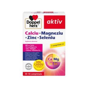 Supliment alimentar Ca+Mg+Zn+Se, Doppelherz Aktiv, 30