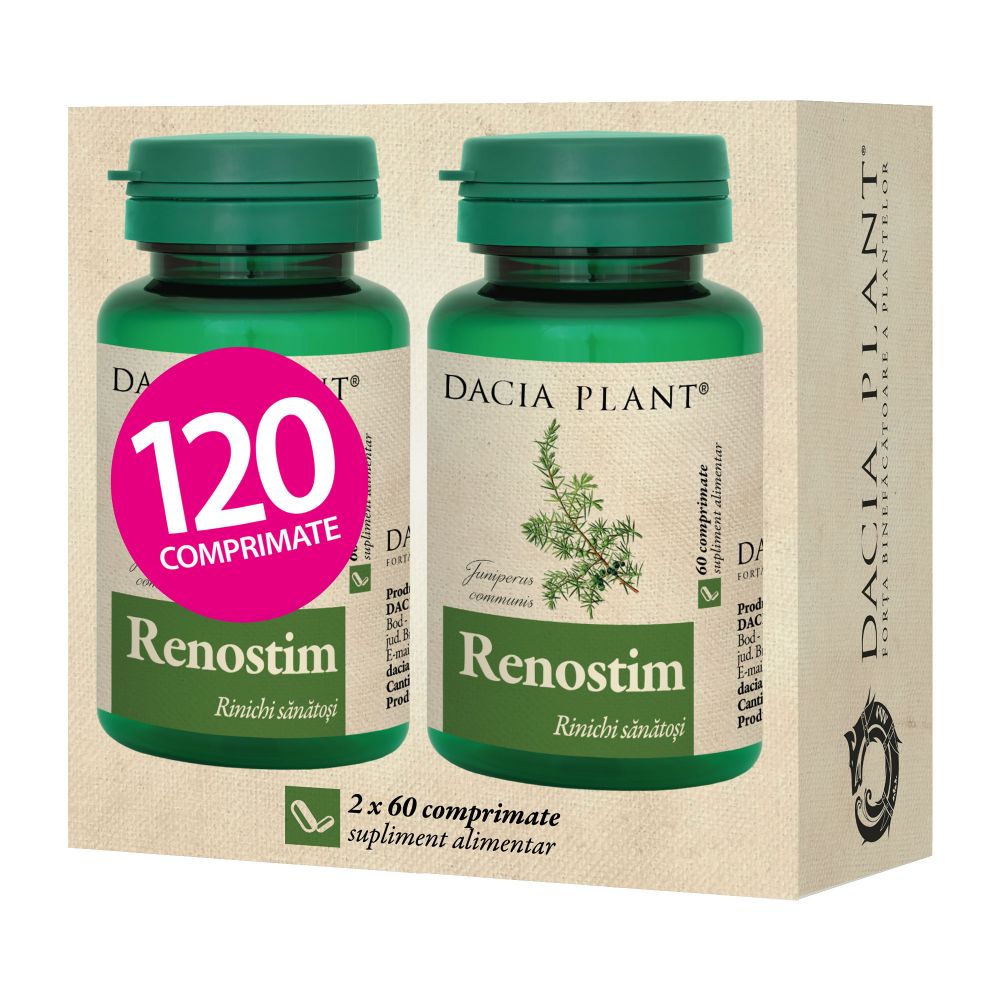 pachet renostim rinichi sanatosi dacia plant 2x60 comprimate