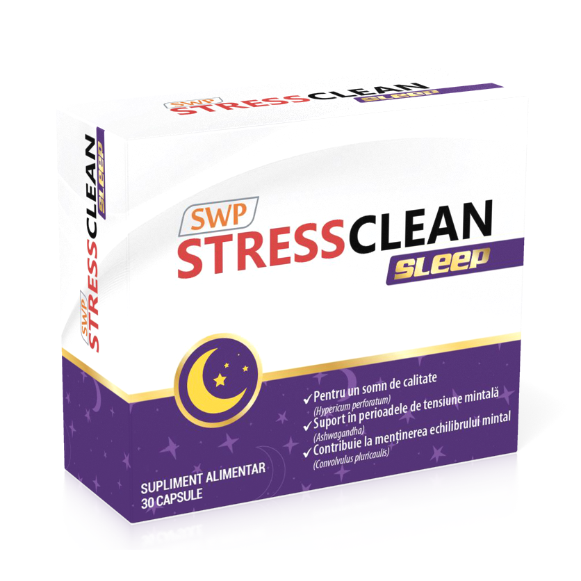StressClean Sleep pentru un somn de calitate, 30 capsule - imagine 2