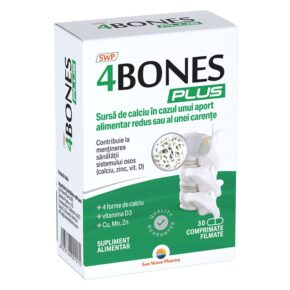 4 Bones Plus, 30 comprimate, Sun Wave Pharma