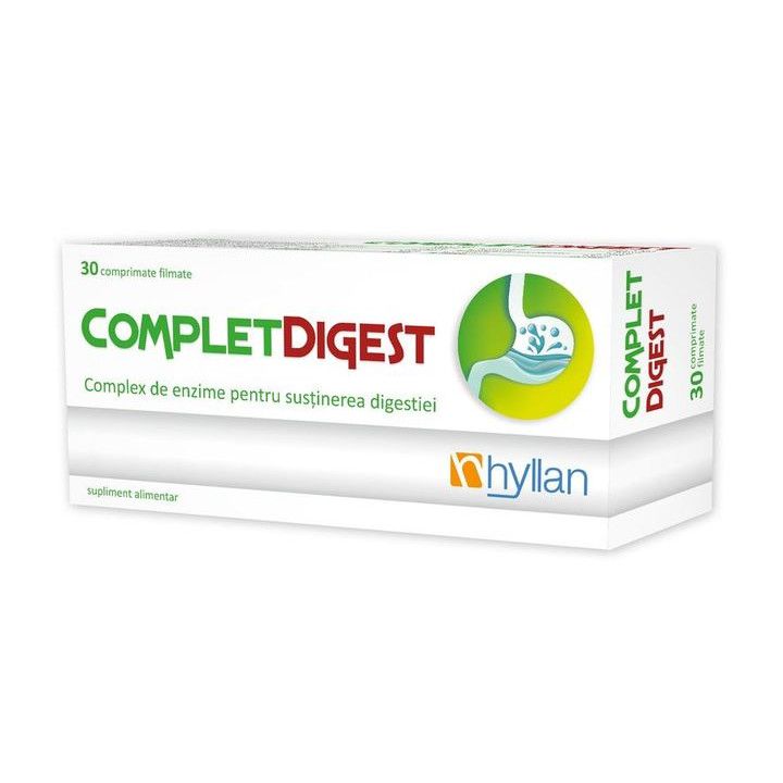 Complet Digest, Hyllan, Supliment alimentar, 30 comprimate