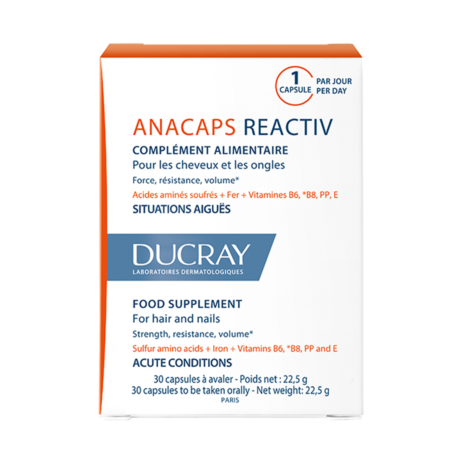 Anacaps Reactiv, 30 capsule, Ducray