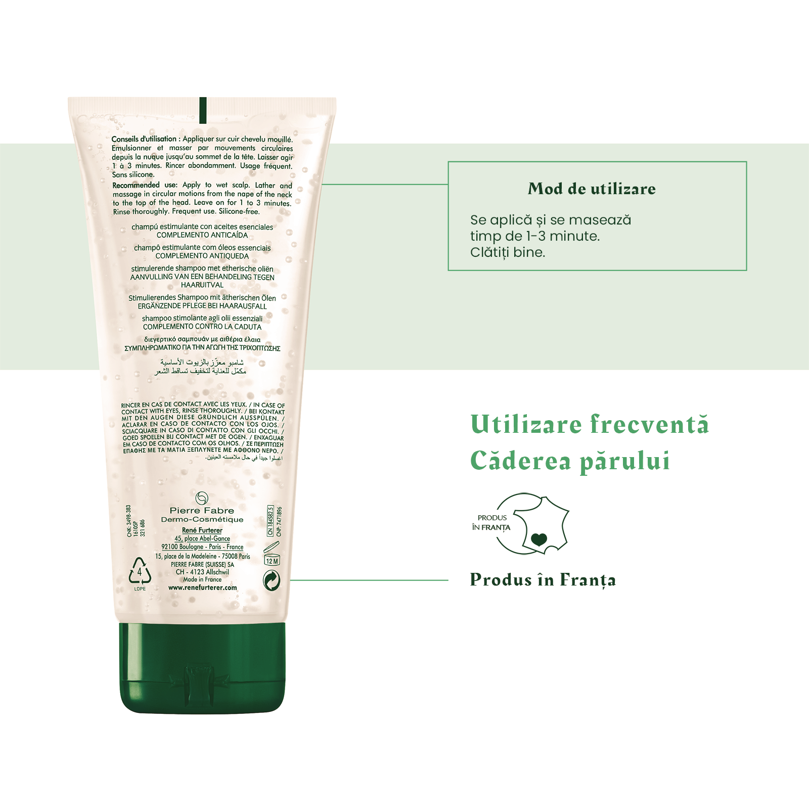 Sampon Rene Furterer Triphasic impotriva caderii parului, 200 ml - imagine 2