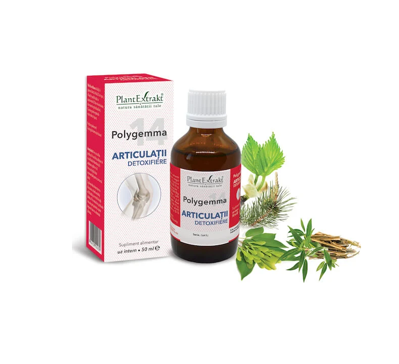 Polygemma 14 - Articulatii detoxifiere, 50 ml, PlantExtrakt - imagine 3