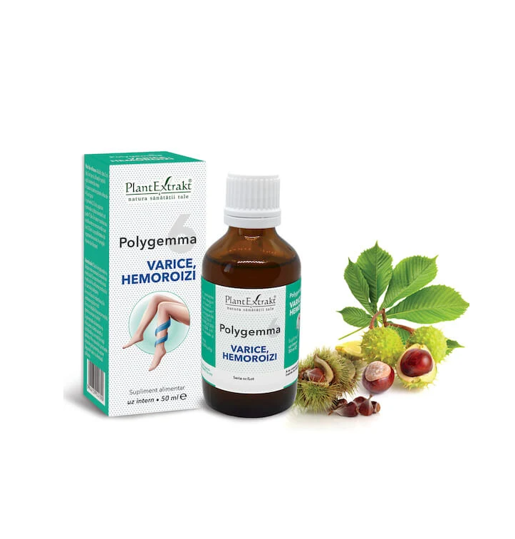 Polygemma 6 - Varice si Hemoroizi, 50 ml, PlantExtrakt - imagine 2