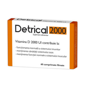 Detrical vitamina D3 2000 UI, 60 comprimate, Zdrovit