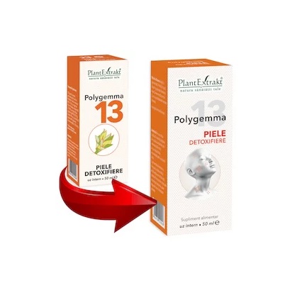 Polygemma 13 - Piele detoxifiere, 50 ml, PlantExtrakt - imagine 2
