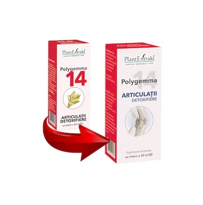 Polygemma 14 - Articulatii detoxifiere, 50 ml, PlantExtrakt - imagine 2