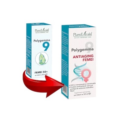 Polygemma 9 - Femei 50+, 50 ml, PlantExtrakt - imagine 2