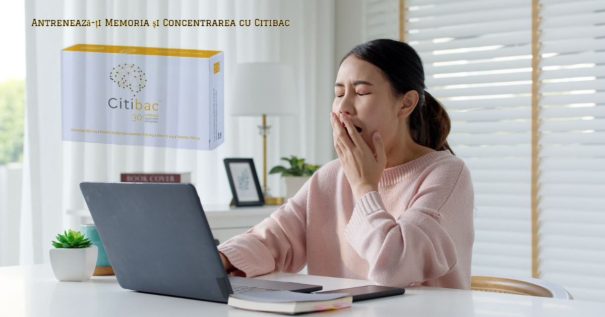 Citibac, Supliment alimentar ce imbunatateste Memoria si Concentrarea, 30 capsule