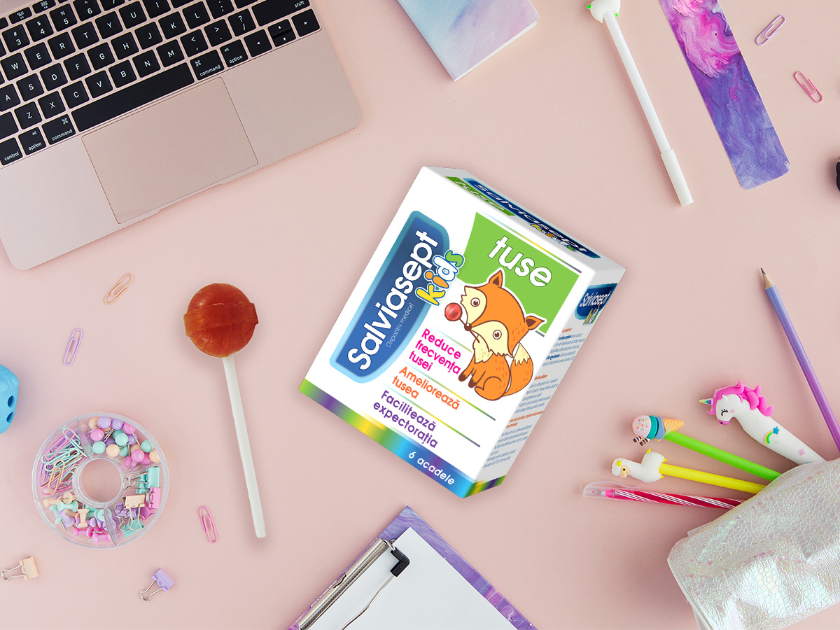 Salviasept Kids Tuse, 6 acadele, Zdrovit