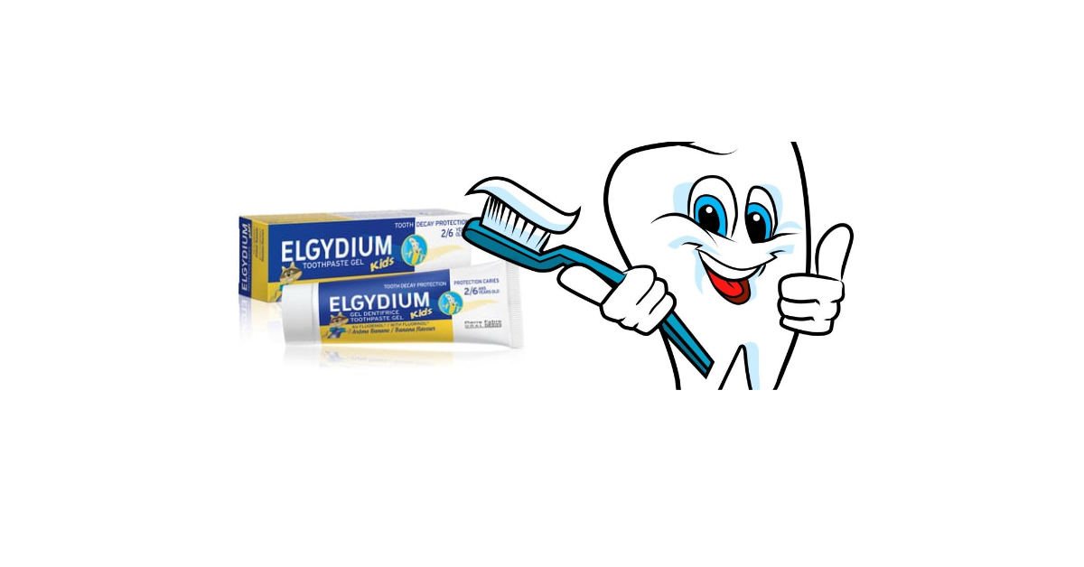 Pasta de dinti cu aroma de banana, 2-6 ani, 50 ml, Elgydium kids - imagine 2