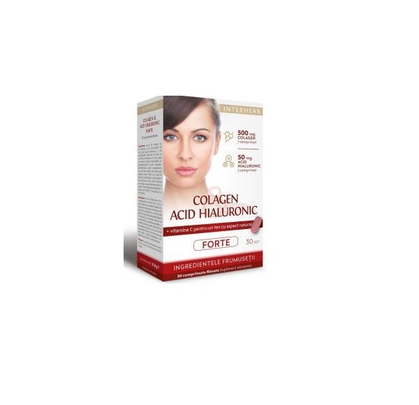 Colagen & Acid Hialuronic Forte, 30 tablete