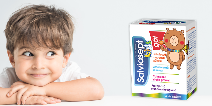 Salviasept Kids Gat, 6 acadele, Zdrovit