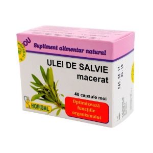 Ulei de salvie macerat, 40 capsule, Hofigal