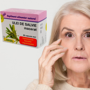 Ulei de salvie macerat, 40 capsule, Hofigal - imagine 2