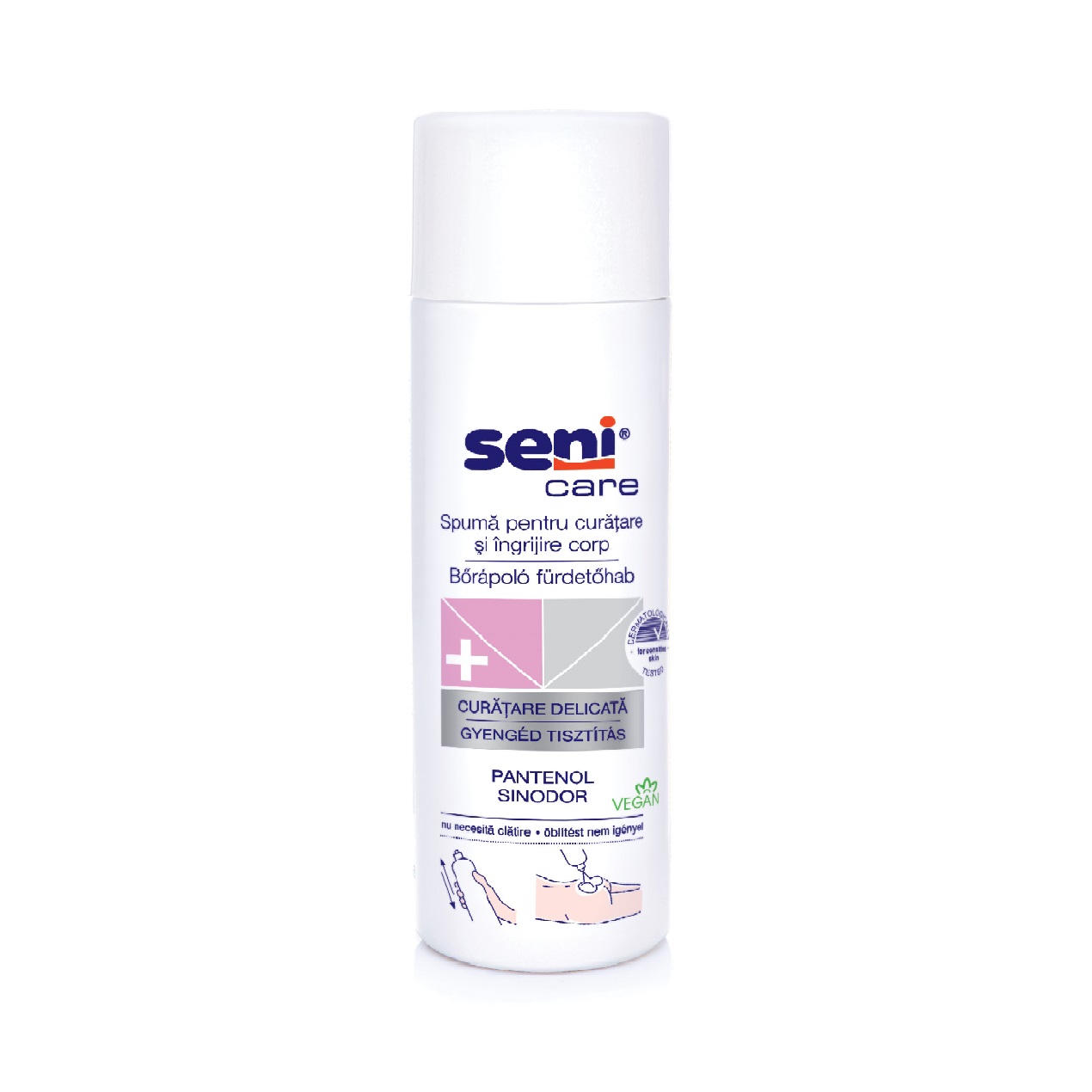 Seni Care, Spuma pentru curatarea si ingrijirea corpului, 500 ml