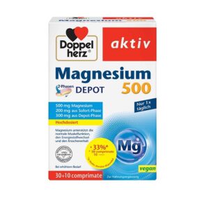 Pachet Aktiv Magneziu 500, 30 + 10 comprimate, Doppelherz