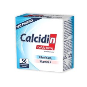 Supliment Alimentar Calcidin pentru Oase Puternice, 56 comprimate