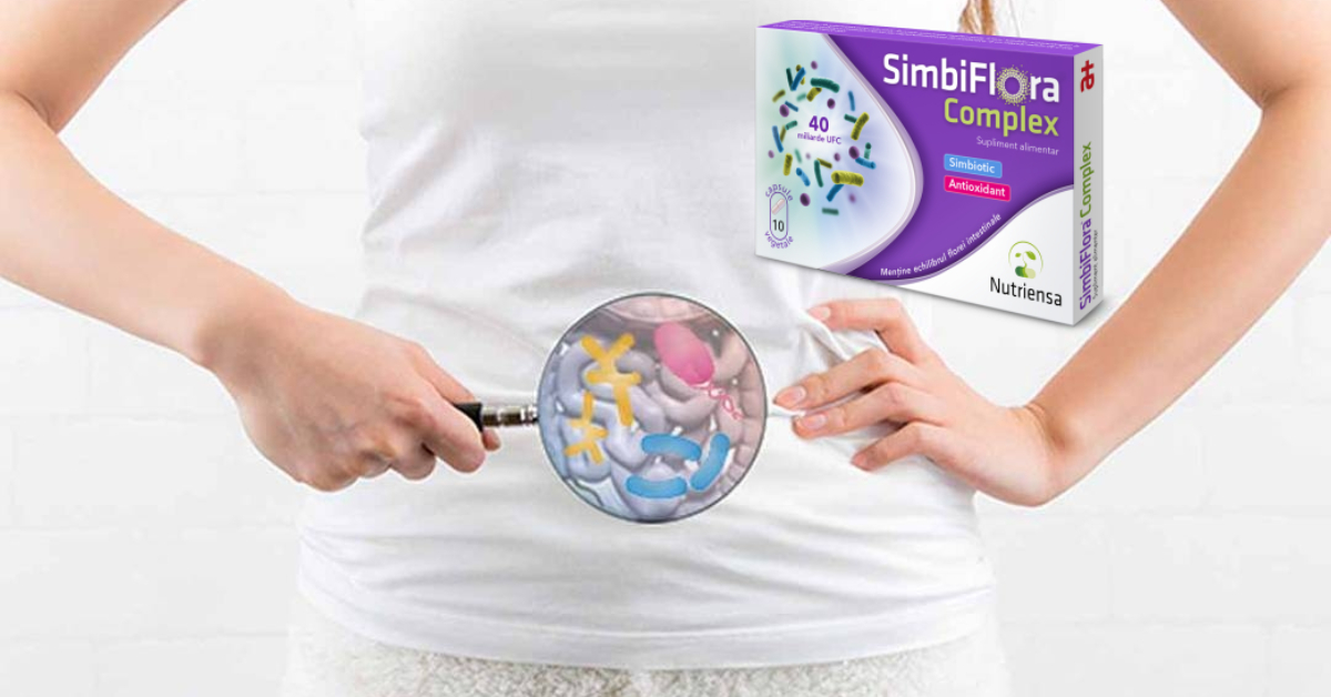 SimbiFlora Complex, 10 capsule vegetale, Antibiotice SA - imagine 2