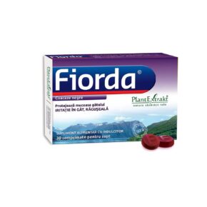 Comprimate cu Aroma de Coacaze Negre Fiorda, 30comprimate, PlantExtrakt