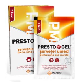Servetele umede Prestogel, 7 bucati, Pharmagenix