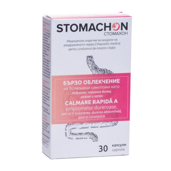 Stomachon cu rol in calmarea simptomelor dureroase abdominale, 30 capsule