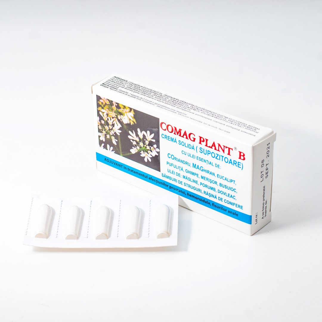 Crema solida supozitoare, 10 bucati, Comag Plant - imagine 2