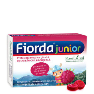 Fiorda junior impotriva iritatiei in gat, 15 comprimate