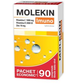 Pachet economic Molekin Imuno, 90 comprimate, Zdrovit