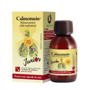Sirop din plante medicinale cu miere de salcam si cirese Calmotusin Junior, 100 ml