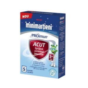 Minimartieni PROimun Akut cu rol in sprijinirea sistemului imunitar, 5 plicuri solubile