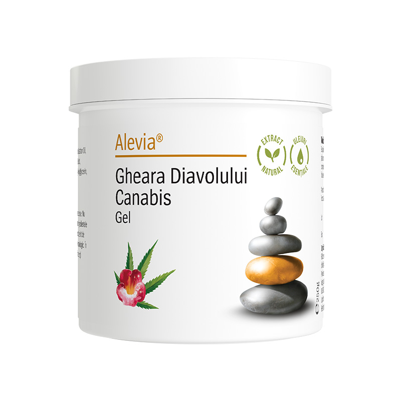 Gel Gheara Diavolului + Canabis cu rol benefic asupra articulatilor, muschilor si a tendoanelor, 250 g