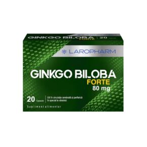 Supliment alimentar, Ginkgo Biloba Forte 80 mg Laropharm, 20 capsule