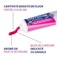 Pasta de dinti cu fructe de padure, 50 ml, Elgydium - imagine 2