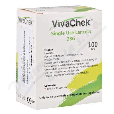 Ace Sterile pentru glucometru VivaChek Eco, 100 buc