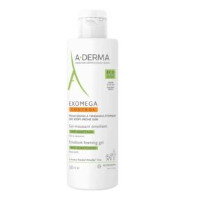 Gel de curatare spumant A-Derma Exomega Control pentru piele uscata si atopica, 500 ml